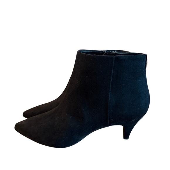 Sam Edelman Circus 7.5 Kirby Kitten Heel Ankle Boots Pointed Toe Size Zip Black - Picture 1 of 9